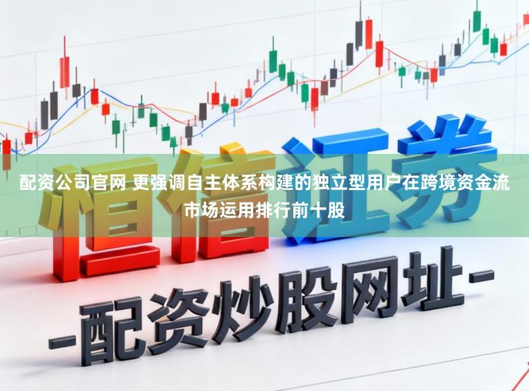 配资公司官网 更强调自主体系构建的独立型用户在跨境资金流市场运用排行前十股