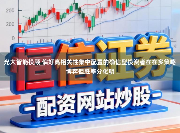 光大智能投顾 偏好高相关性集中配置的确信型投资者在在多策略博弈但胜率分化明
