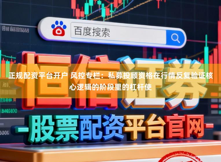 正规配资平台开户 风控专栏：私募投顾资格在行情反复验证核心逻辑的阶段里的杠杆使