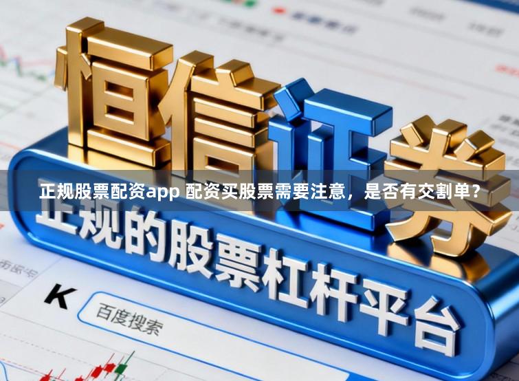 正规股票配资app 配资买股票需要注意，是否有交割单？
